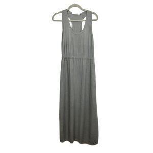 7115 by SZEKI New York Gray Linen Sleeveless Midi Dress Women's Size Medium